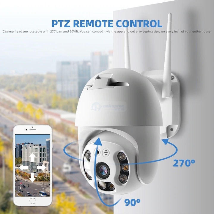 Wifi / IP Смарт камера за външна употреба Autodiag, 2MP - Full Hd 1080p , Нотификации при движение или звук