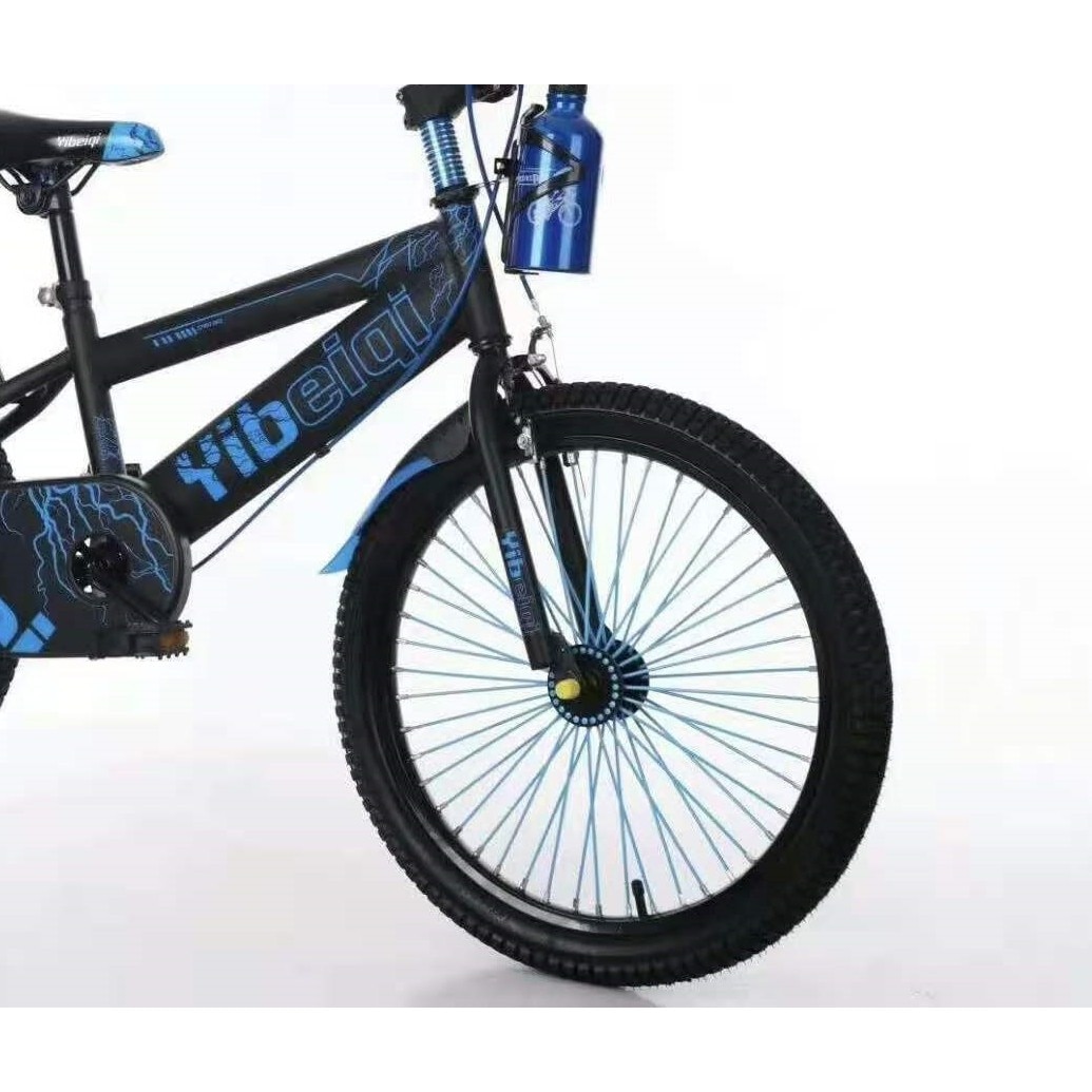 manly Ru click Bicicleta Go kart Best 20 inch, pentru copii cu varsta intre 5-9 ani,  aparatoare si suport cu bidon apa, culoare albastru - eMAG.ro