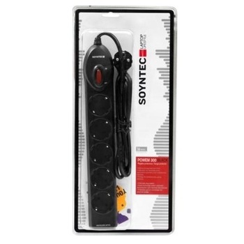 Priza cu protectie Soyntec Power 300, Negru - ENS785162 Priza cu protectie Soyntec Power 300, Negru - ENS785162