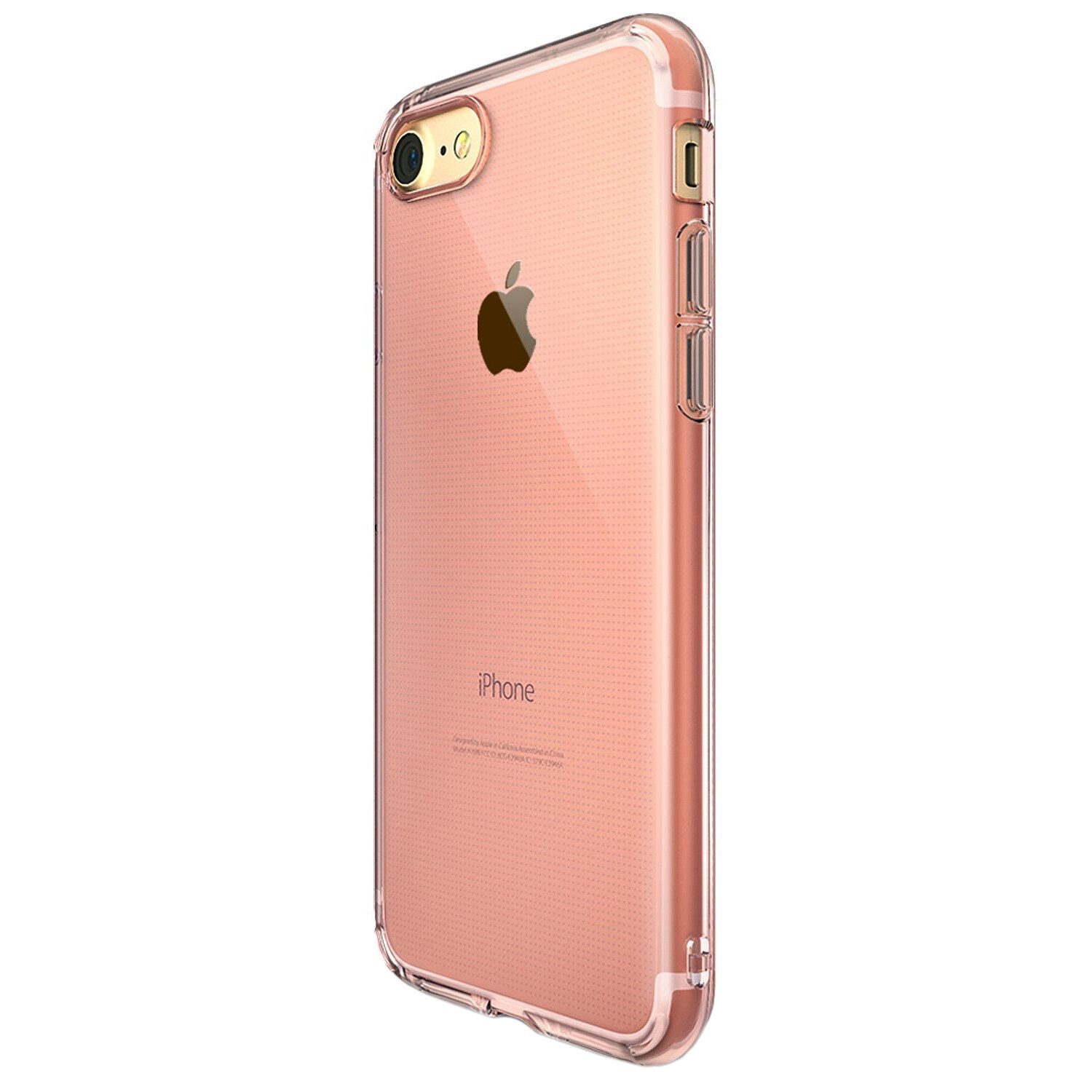 Husa de protectie Ringke AIR pentru Apple iPhone 7 / iPhone 8, Folie protectie display, Rose Gold