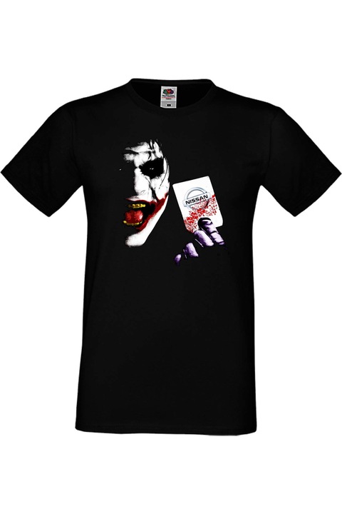 Férfi rajongói póló autós logós ajándék Nissan Joker 2, Fekete