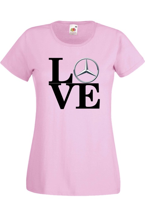 Tricou dama, TraLaLa, Bumbac, Mercedes LOVE, Roz, L