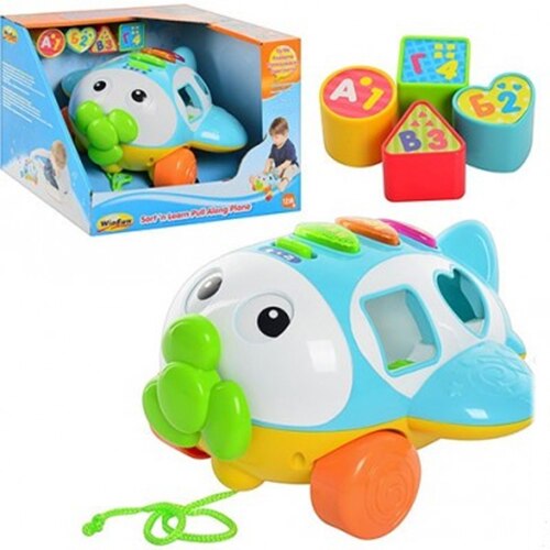 Jucarie interactiva WinFun Avion cu sortator