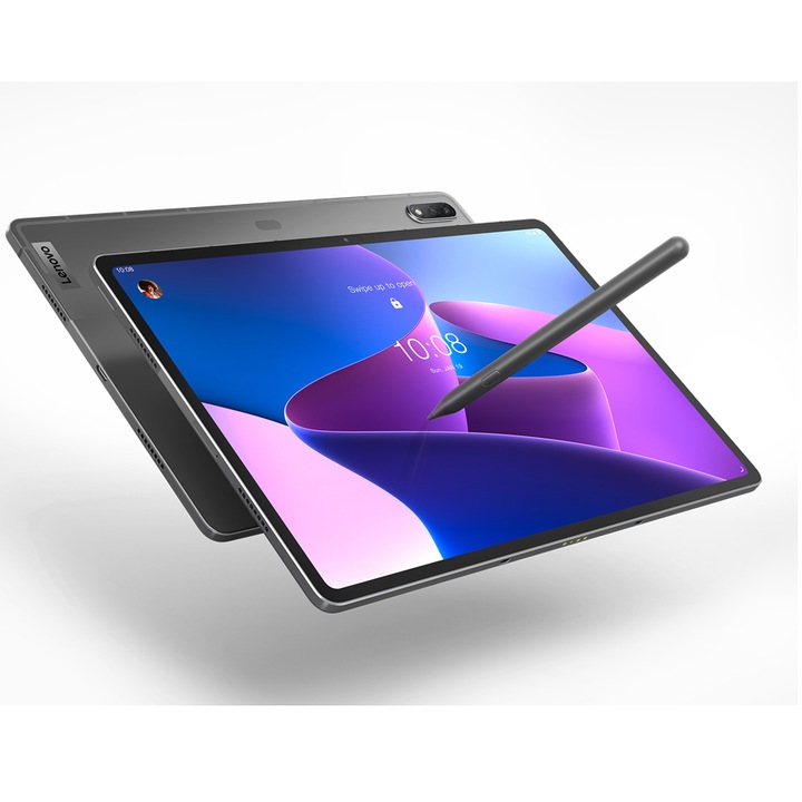 Tableta Lenovo Tab P12 Pro, Octa-Core, 12.6" 2.5K, 8GB RAM, 256GB, 5G, Storm Grey
