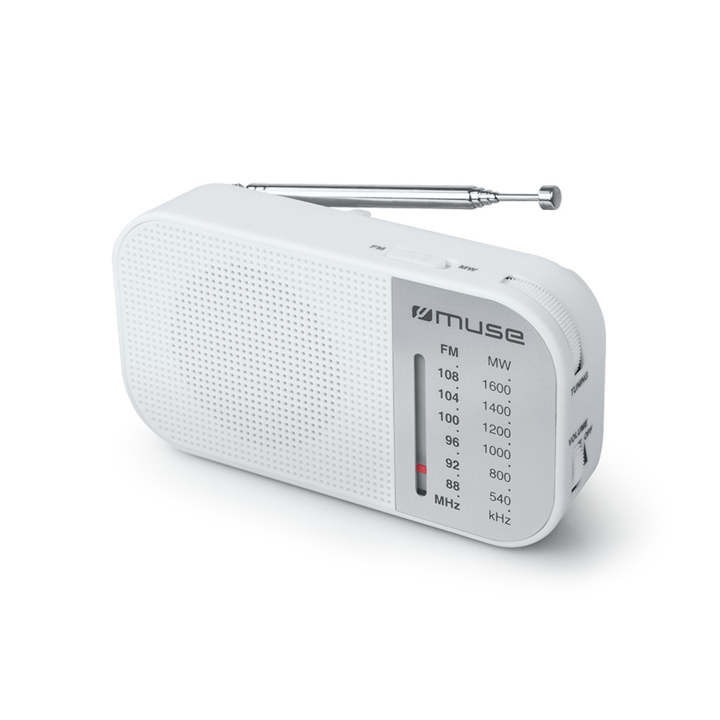 Radio de buzunar alb Muse M-025 RW
