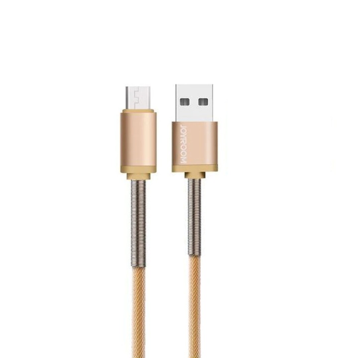 Loomax Micro USB Adatkábel, Explorer Sorozat, telefonhoz és táblagéphez, bézs, 1 m
