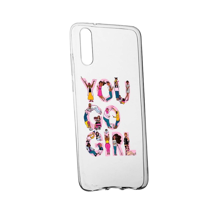 Silicon Girl Power Case, съвместим с OnePlus Nord CE 5G, устойчивост на износване, противоплъзгащ се, 250