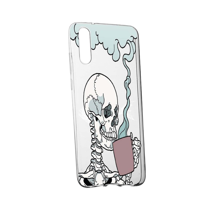 Силиконов калъф Thinking Skull, съвместим с OnePlus Nord CE 5G, устойчив на износване, противоплъзгащ се, 252