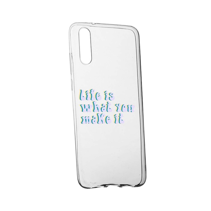 Силиконов калъф Unique за OnePlus Nord CE, Life is What You Make It, Transparent TR 491