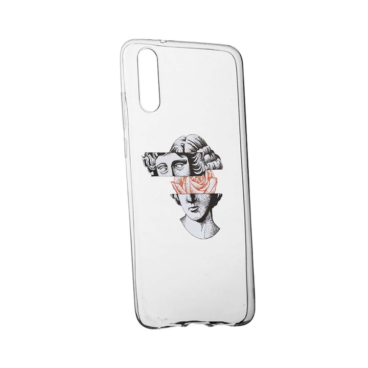 Силиконов калъф за статуетки - роза, съвместим с OnePlus Nord CE 5G, устойчив на износване, против плъзгане, 604