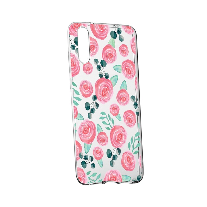 Калъф със силиконова роза, съвместим с OnePlus Nord CE 5G, устойчив на износване, против плъзгане, 640