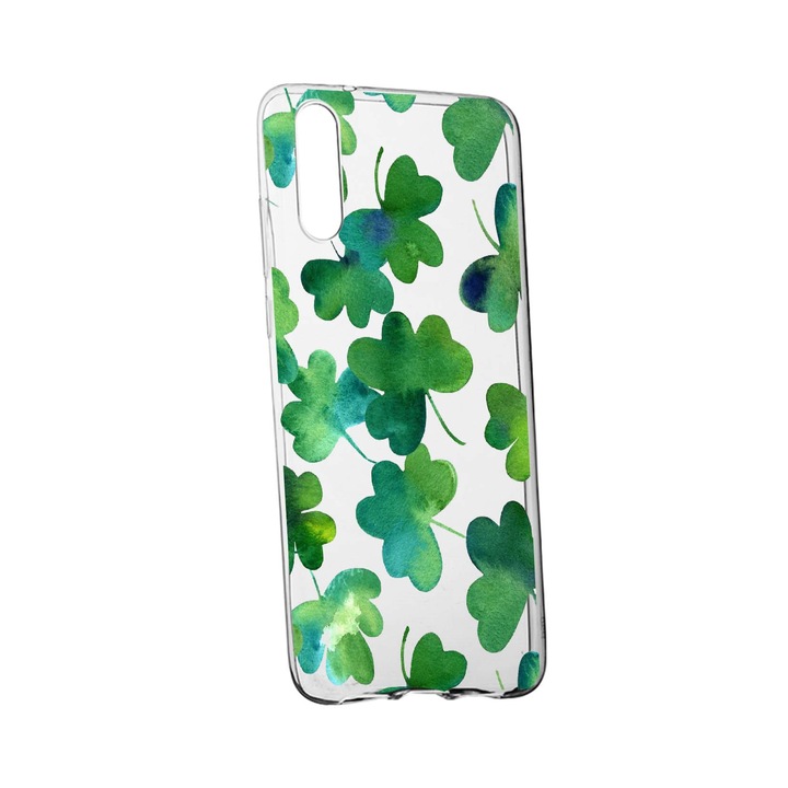 Silicon Green leaf case, съвместим с OnePlus Nord CE 5G, устойчив на износване, против плъзгане, 697