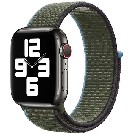 Curea Svod material Nylon, Compatibila cu Apple Watch 1/2/3/4/5/6, 42mm, Inverness Green - eMAG.ro