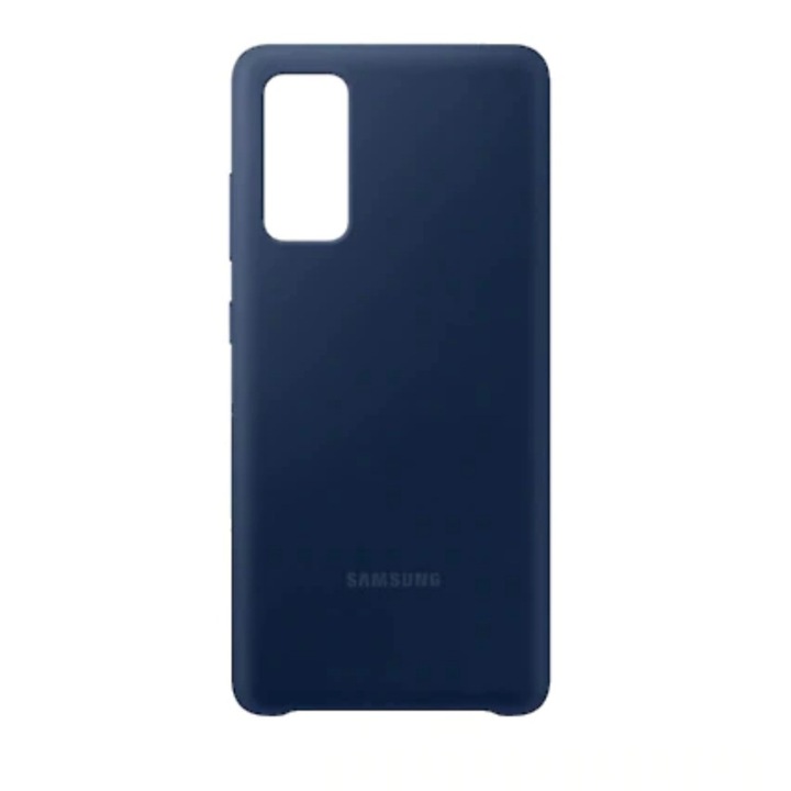 Мек силиконов защитен гръб, за Samsung Galaxy S20 или Samsung Galaxy S20 5G, ултратънък бъмпер, тъмносин, BBL3858