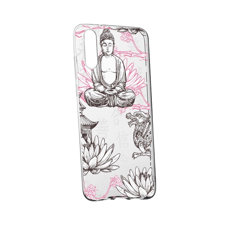 Силиконов калъф, съвместим с OnePlus Nord CE 5G, Буда, износоустойчив, противоплъзгащ се, 768