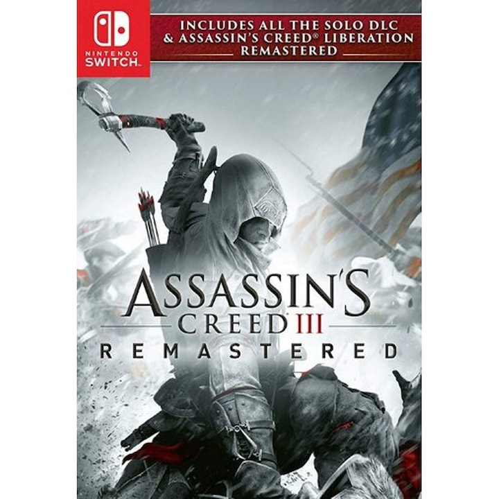Játék Assassins Creed III: Remastered a Nintendo Switch aktiváló kód