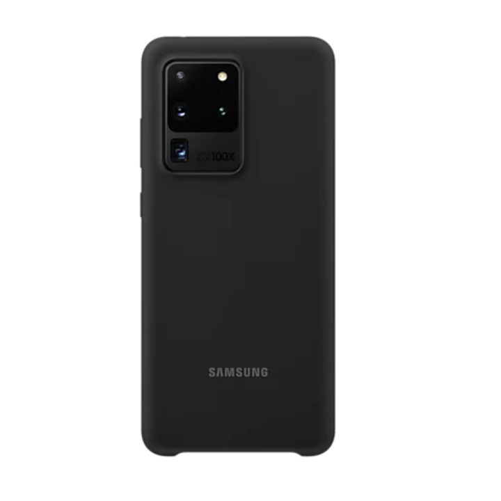 Мек силиконов защитен гръб, за Samsung Galaxy S20 Ultra, ultraslim bumper, черен, BBL3860