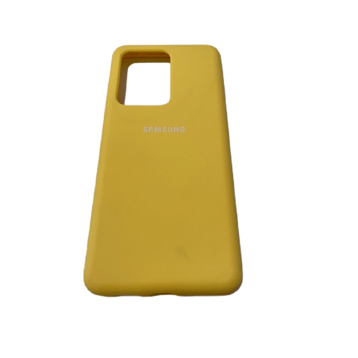 Мек силиконов защитен гръб, за Samsung Galaxy S20 Ultra, ултратънък бампер, жълт, BBL3864