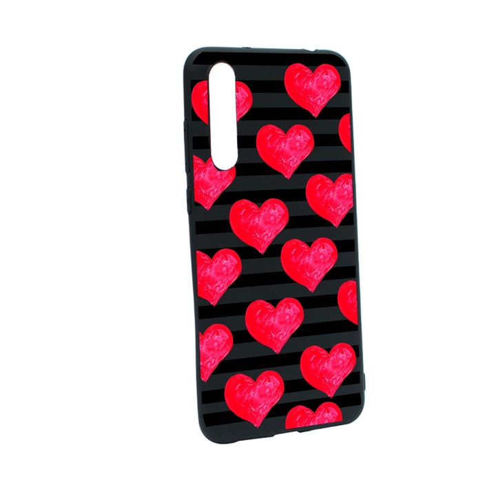 Силиконов капак Съвместим с OnePlus Nord CE 5G, сърца, устойчивост на износване, противоплъзгащ, B102