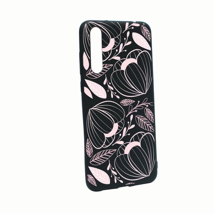 Силиконов калъф, съвместим с OnePlus Nord CE 5G, цветя, износоустойчив, противоплъзгащ, B113