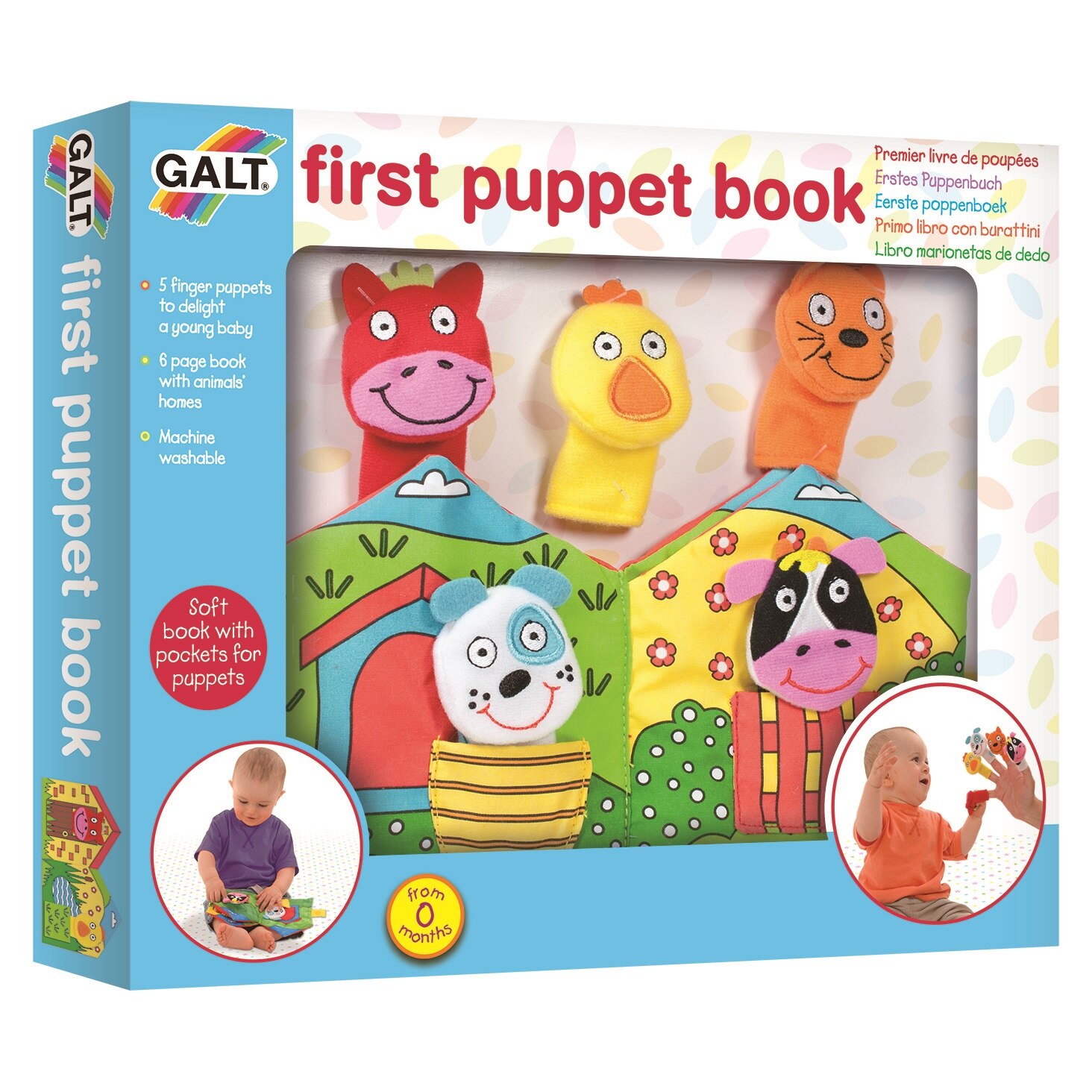 Carticica pentru bebelusi Galt, Puppet Book