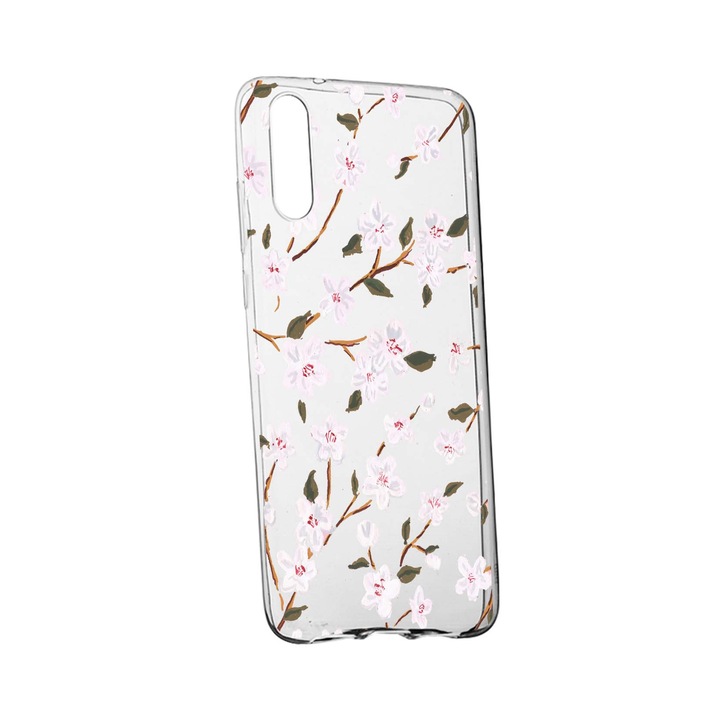 Силиконов пролетен калъф с цветя, съвместим с OnePlus Nord CE 5G, устойчив на износване, противоплъзгащ се, 512