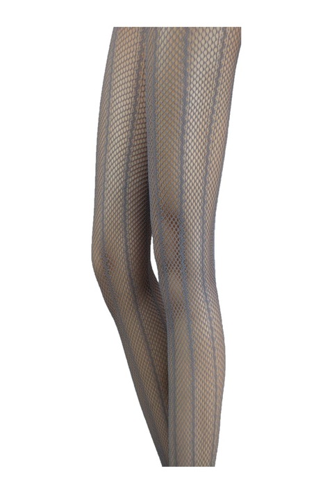 Dres crosetat tip plasa cu model de alungire vizuala a picioarelor, Bremel, Gri