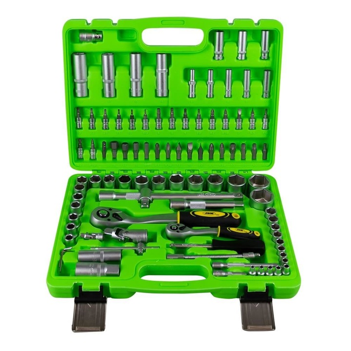 Torx és dugókulcs készlet, JBM JB-53891, 94 db, króm-vanádium