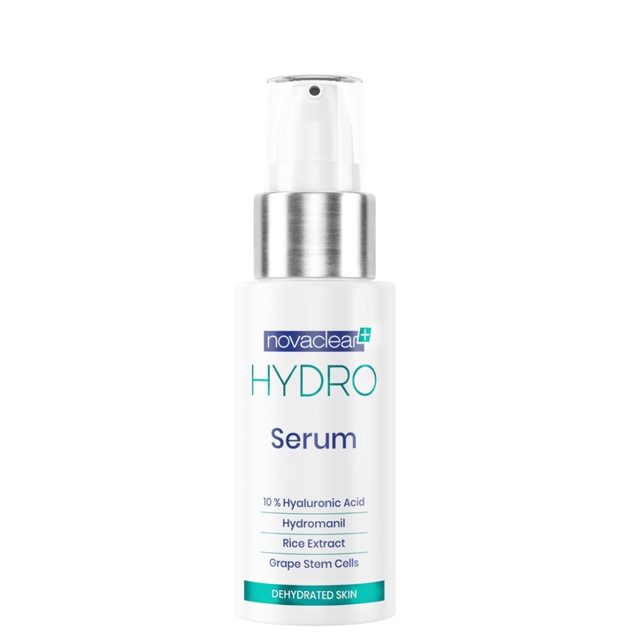 Ser ultraconcentrat pentru hidratare intensa cu 10% Acid Hialuronic, Hydro Novaclear, 30ml