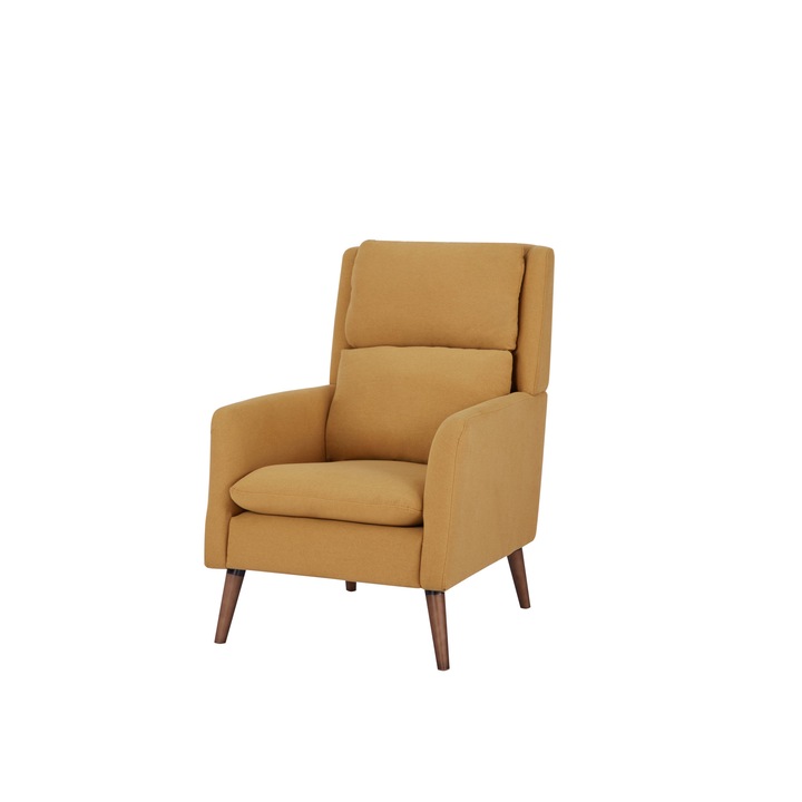 Fotoliu Adele , 73 x 92 x 102 cm , galben