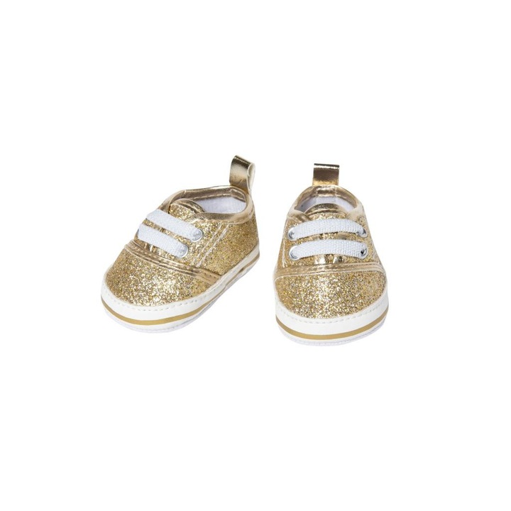 Cipő játékbabának, arany - 30-34