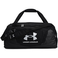 Geanta Duffle, Under Armour, Negru/Argintiu Metalic, MD, 58L