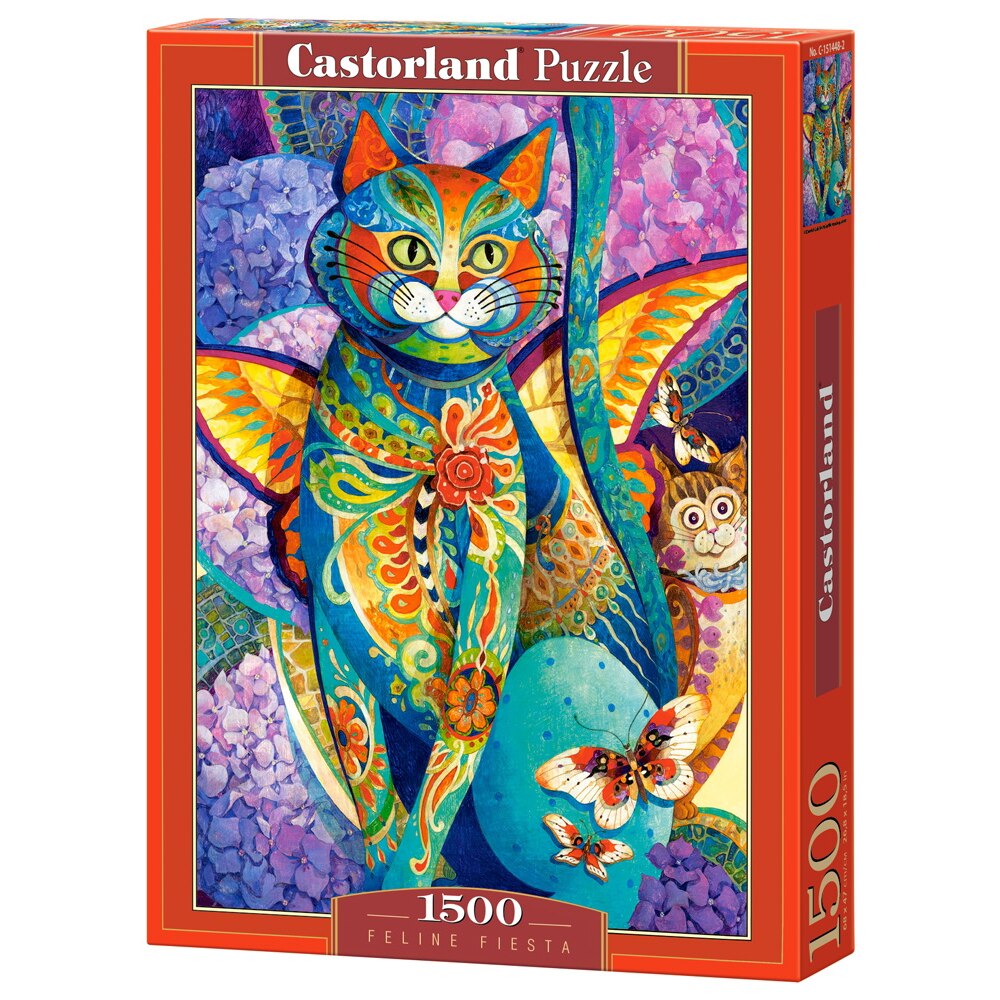 Puzzle Castorland Feline Fiesta, 1500 piese