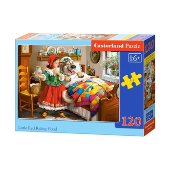 Puzzle Castorland Scufita Rosie, 120 piese Puzzle Castorland Scufita Rosie, 120 piese