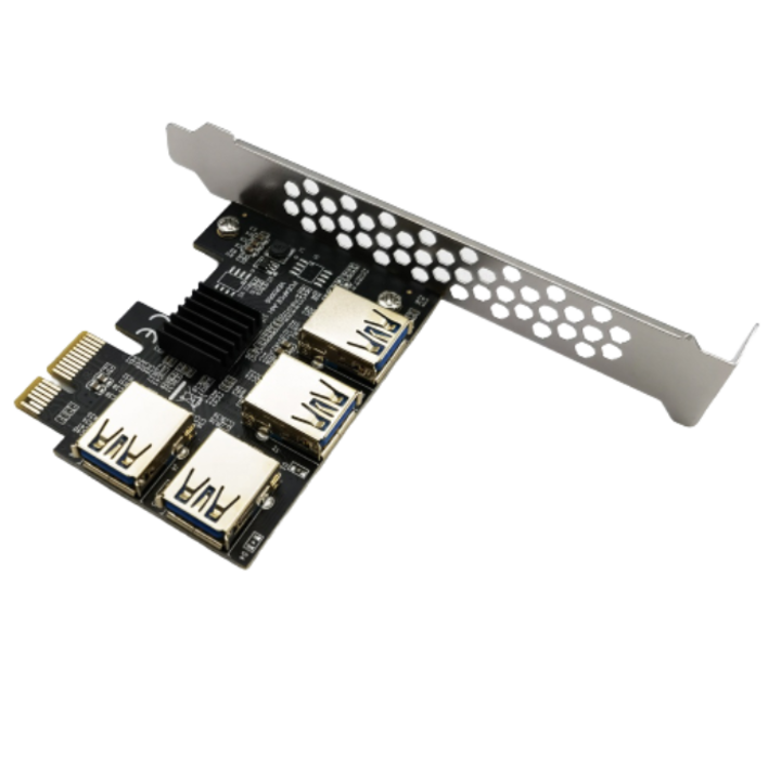 Adaptor CryptoHUNT PCI-Express VER006S, 4x USB 3.2 Gen1 - eMAG.ro