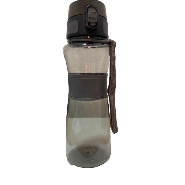 Спортна бутилка Excellent Houseware, пластмаса, 26x8 см, черна
