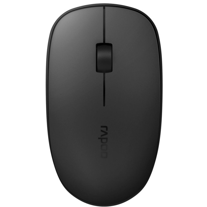 Мишка M200 RF, Rapoo, безжична, Bluetooth, 1300 DPI, черна