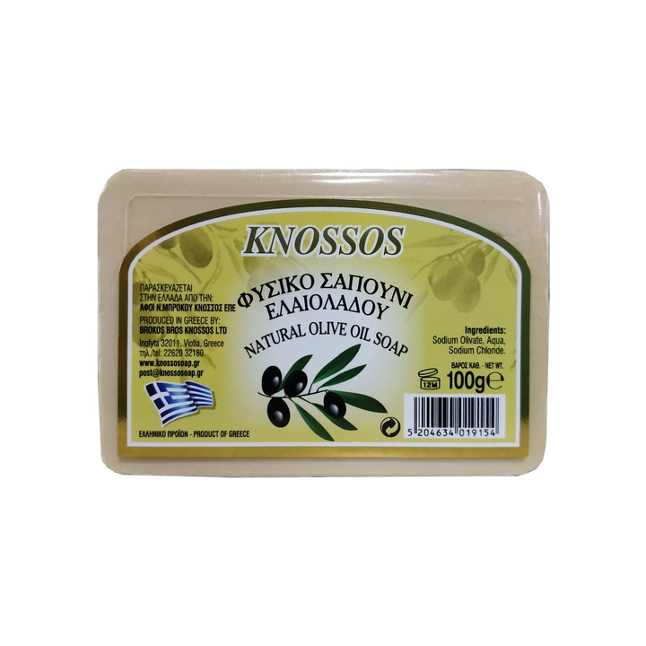 Sapun grecesc, Knossos, Ulei de masline, 100g