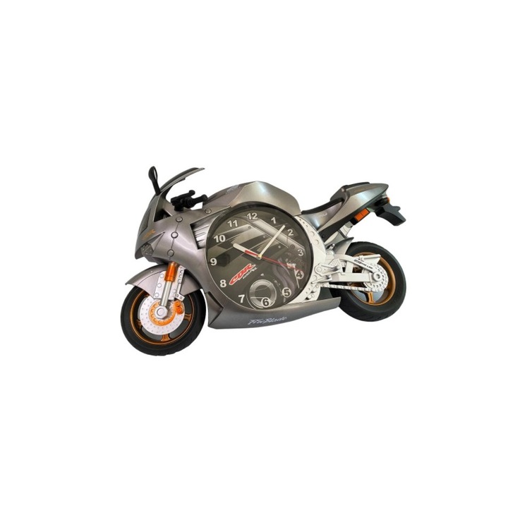 Ceas de masa motocicleta cu alarma, model Honda CBR, gri