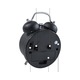 Ceas Desteptator cu Alarma, Mecanism Silentios Non-Ticking, eSIMPLU, Negru, Metalic