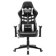 vidaXL fekete és fehér műbőr gamer szék 20507