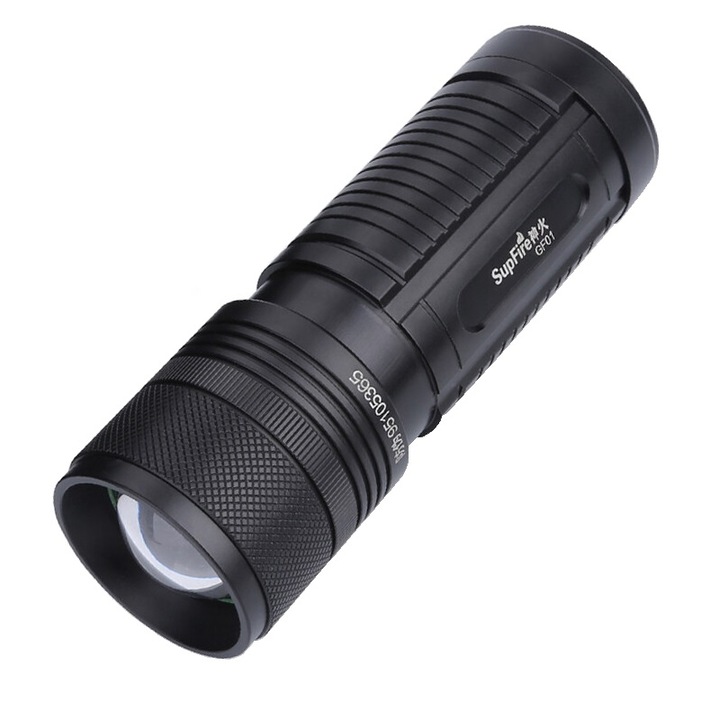 Акумулаторен фенер за риболов Supfire GF01-A, USB, 140lm, 375m, 4 цвята светлина