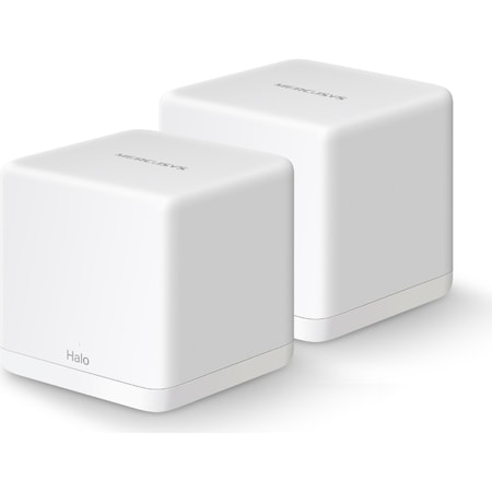 Sistem Mesh Wi-Fi Mercusys Halo H30G(2-pack), AC1300, Dual-Band, Gigabit, MU-MIMO, Seamless Roaming, Control Parental, cu acoperire pentru intreaga casa