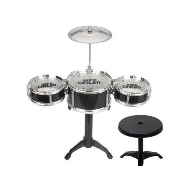 Jazz drum 4 részes állványos játék dobfelszerelés dobszékkel