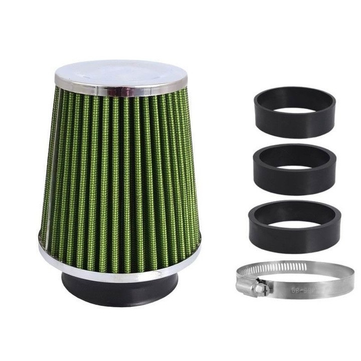 Közepes sport légszűrő 3 adapterrel, h 13cm, 86009 Carmotion