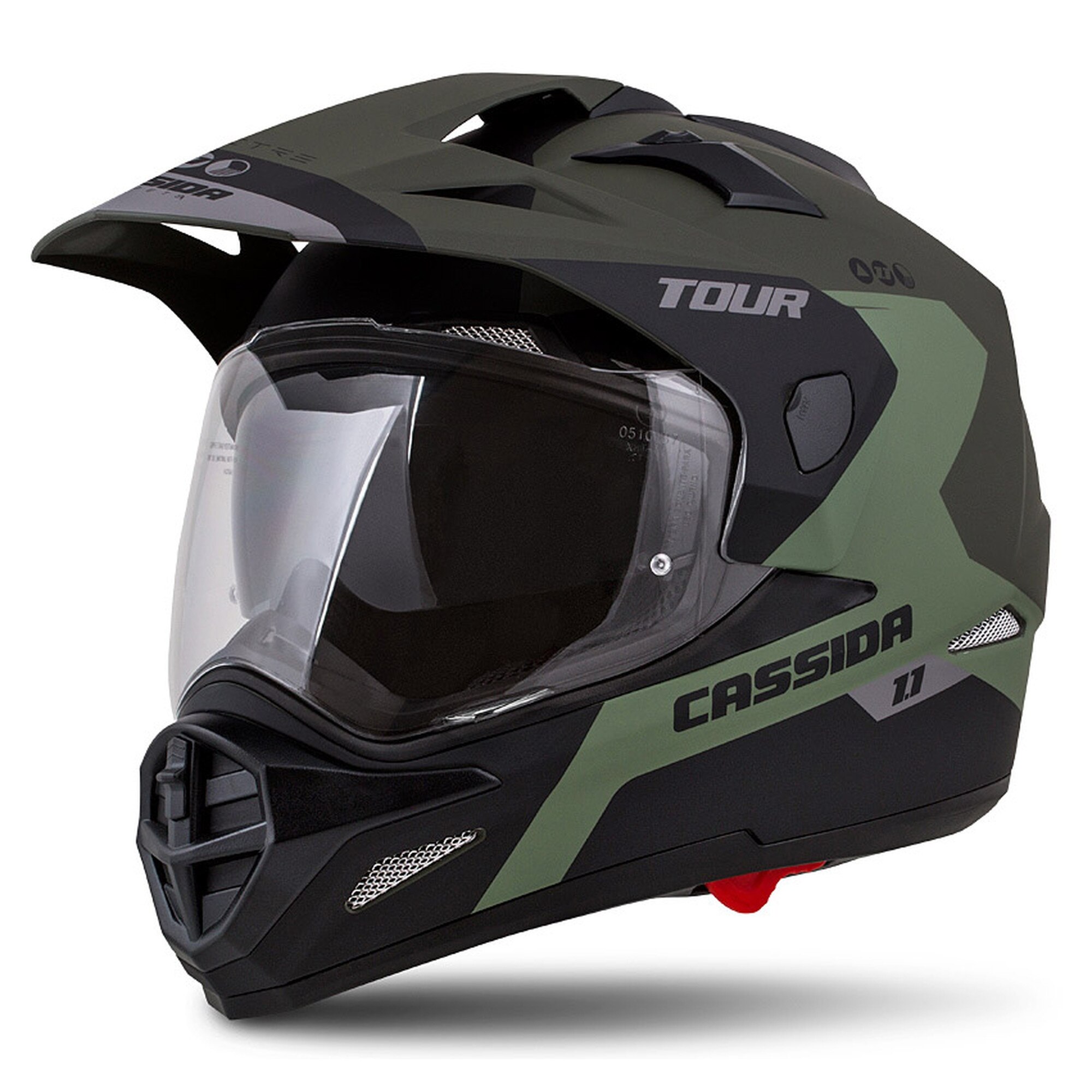 Casca moto atv touring Cassida Tour 1.1 Spectre army green mat L