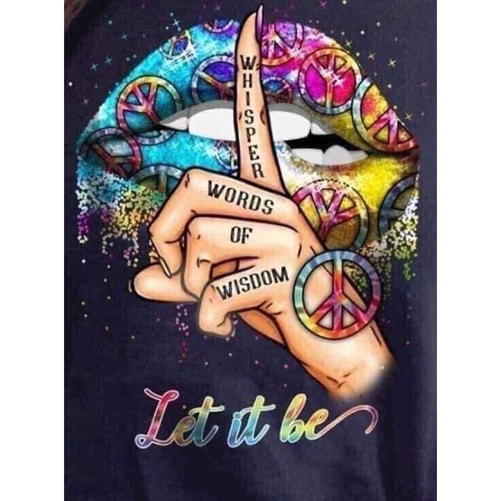 Set de artizanat cu diamante Let it be, +14 ani, 30x40 cm, Multicolor