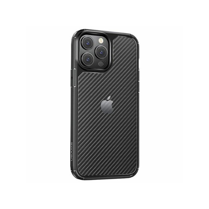 Husa Spate Usams Armour Compatibila Cu iPhone 13 Pro, Ultra Rezistenta, Negru