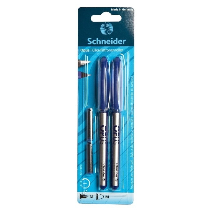 Stilou+Roller Schneider Opus M+2 patroane/blister