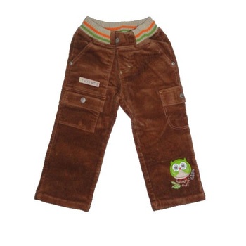 Pantaloni raiati przyjaciele, maro, Maro, 80 CM Pantaloni raiati przyjaciele, maro, Maro, 80 CM